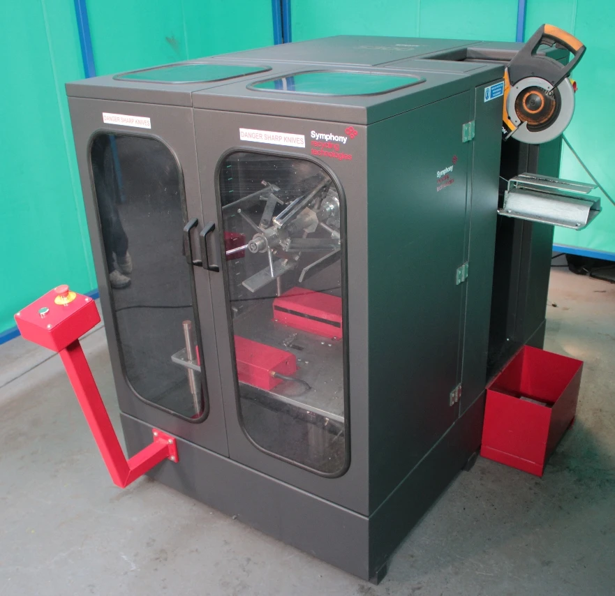 Symphony Recycling Technologies is hoping to sell or rent SymTyre machines to businesses such as tire depots or garages