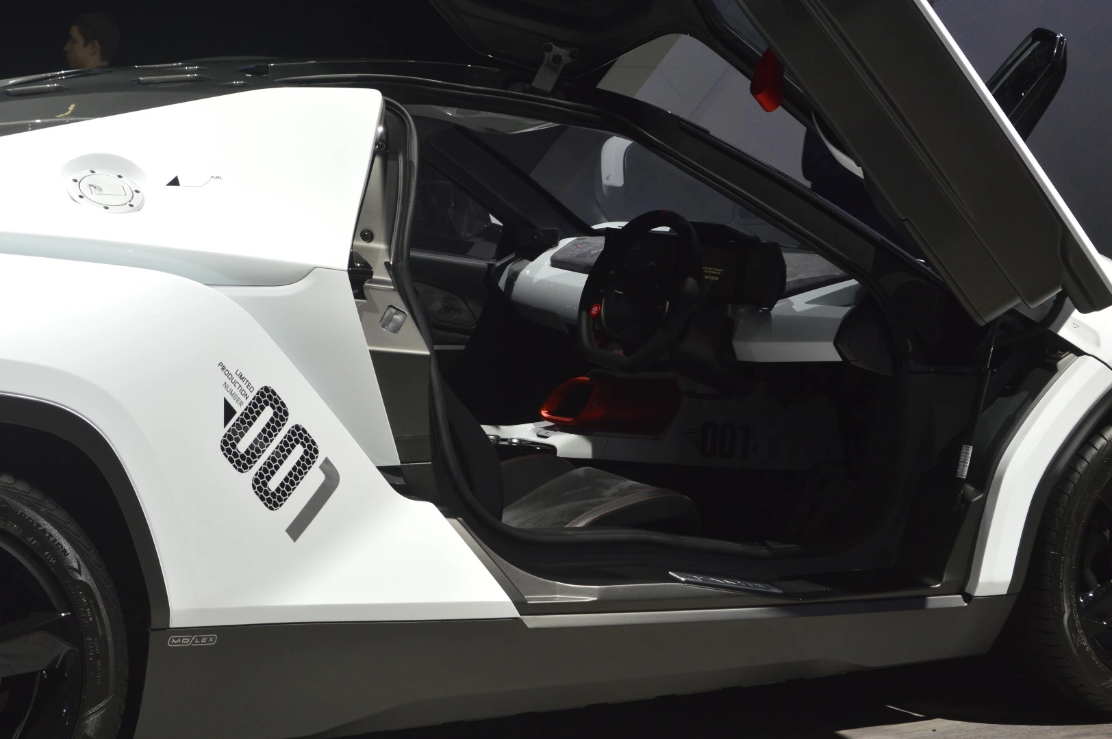 The butterfly doors on the Racemo add a touch of supercar drama