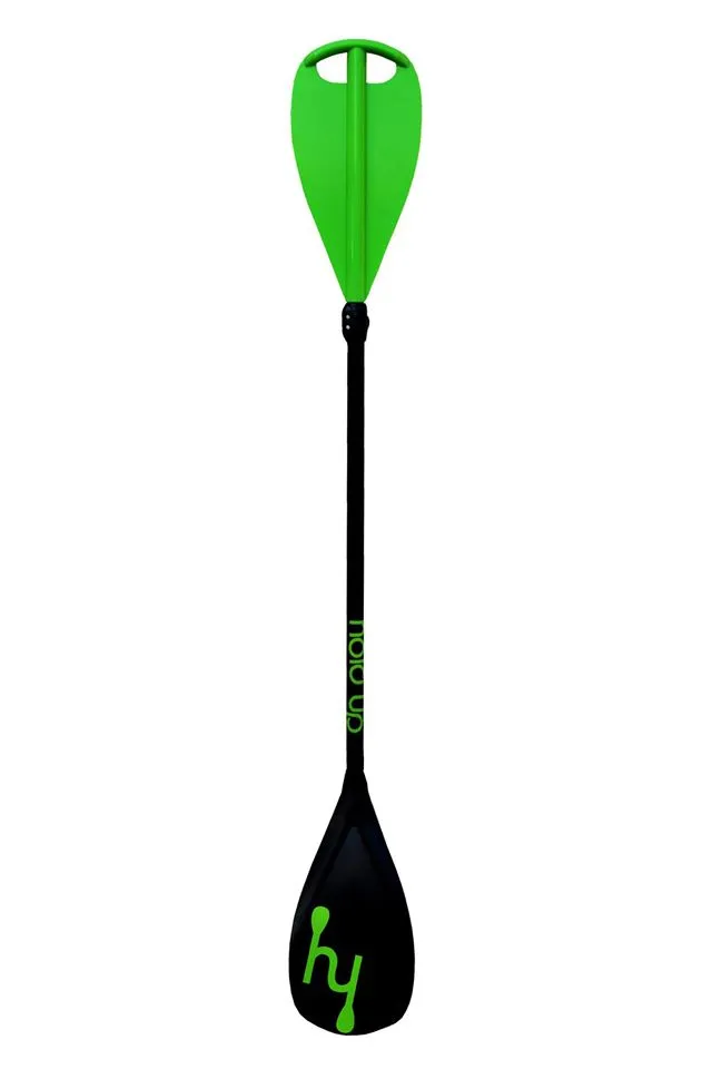 The top blade is built to grab so you can hold the paddle at the top or in the middle