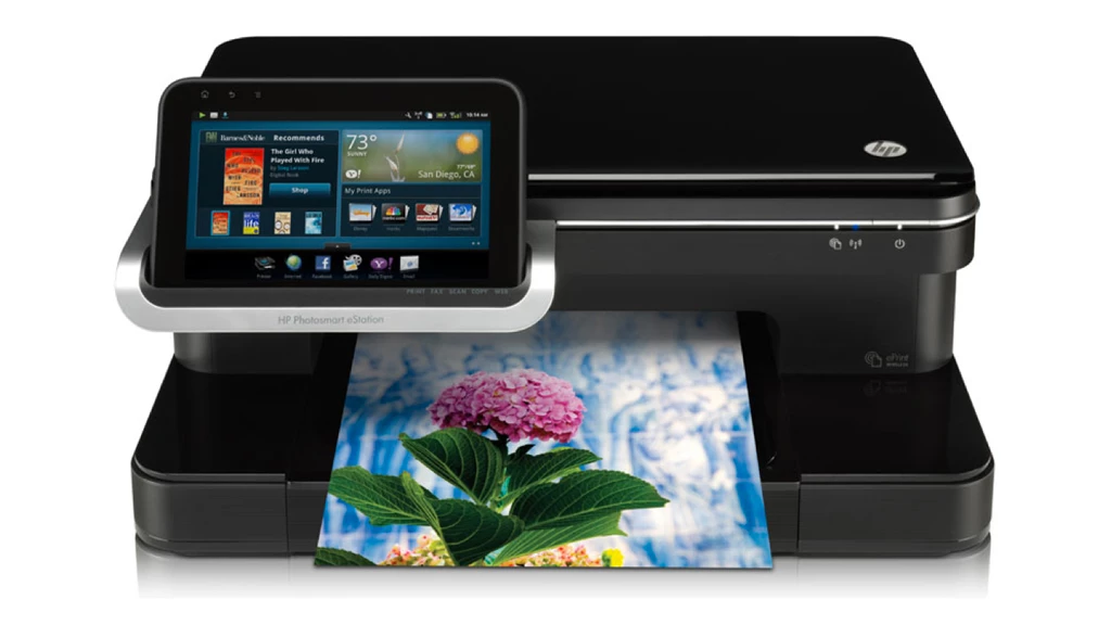 The Photosmart eStation All-in-One printer with detachable 7-inch Android tablet
