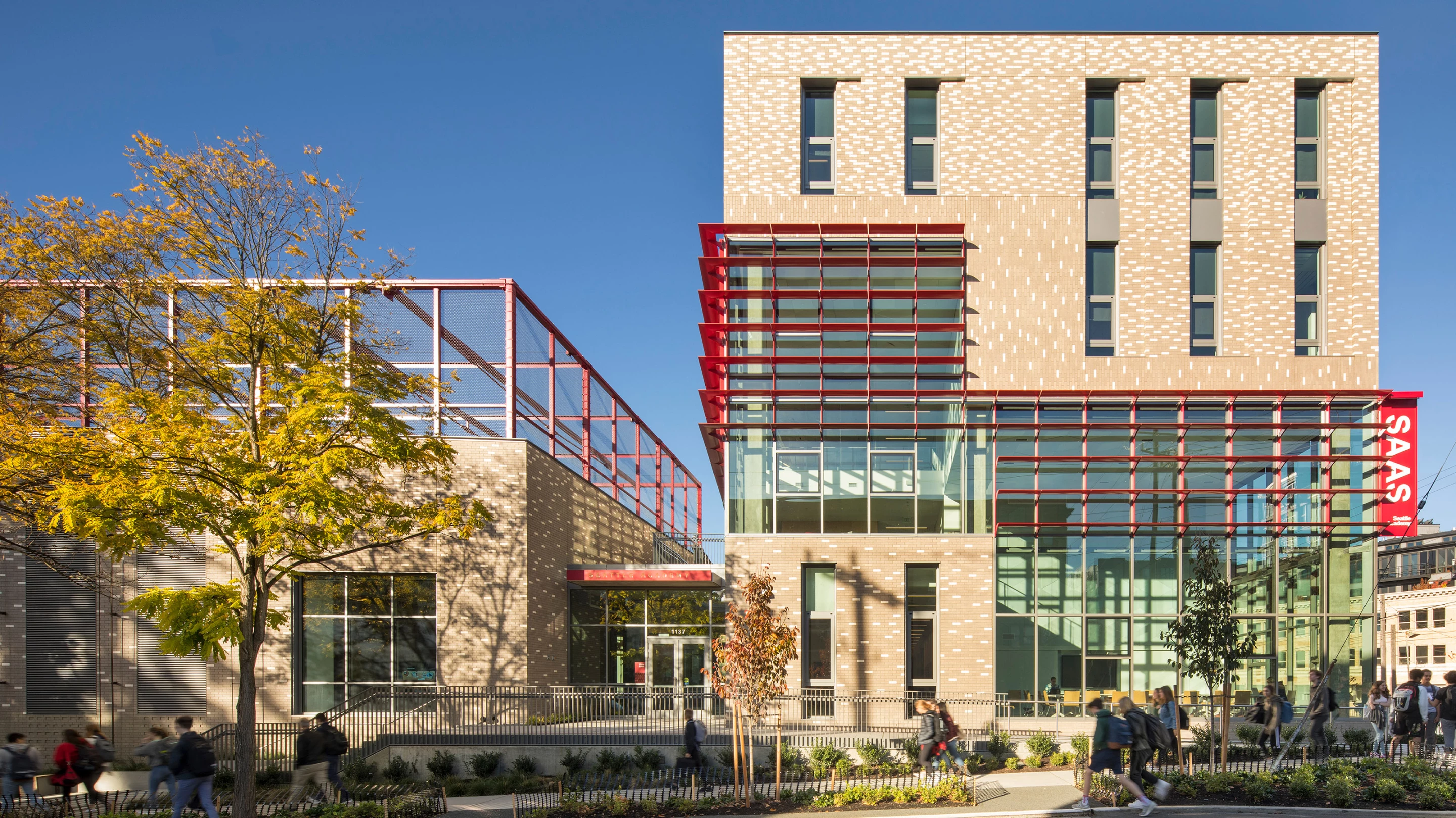 Seattle Academy of Arts and Sciences Middle School was designed by LMN Architects and is located in Seattle