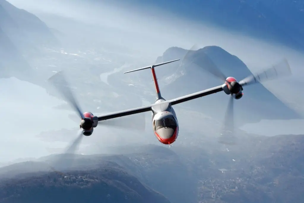 The AW609 in airplane mode