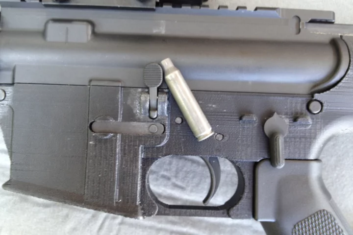 One gun enthusiast has successfully built and fired a the first gun using an AR-15 rifle part made with a 3D printer