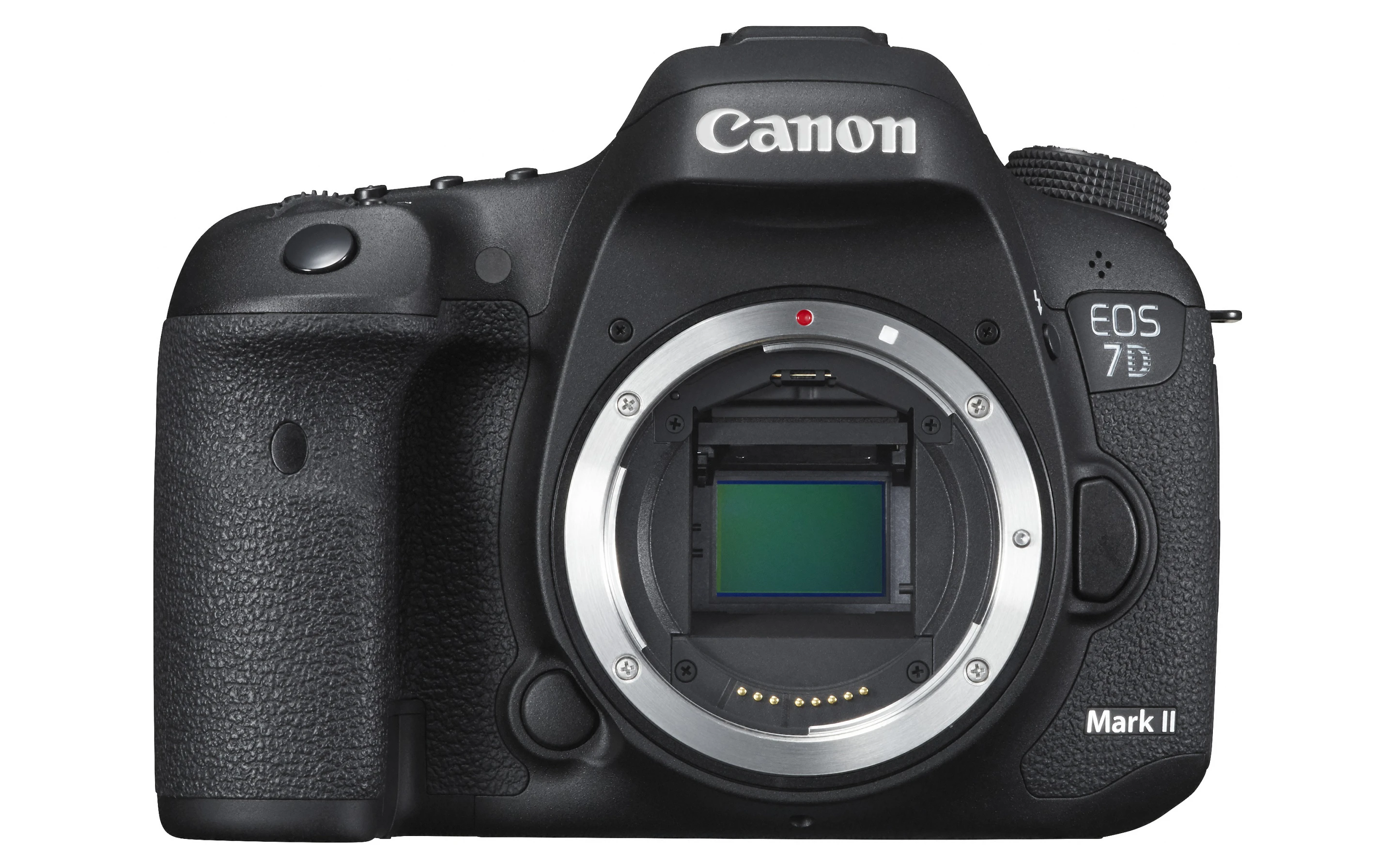 There's a 20.2-megapixel APS-C (22.4 x 15.0 mm) CMOS sensor in the Canon EOS 7D Mark II
