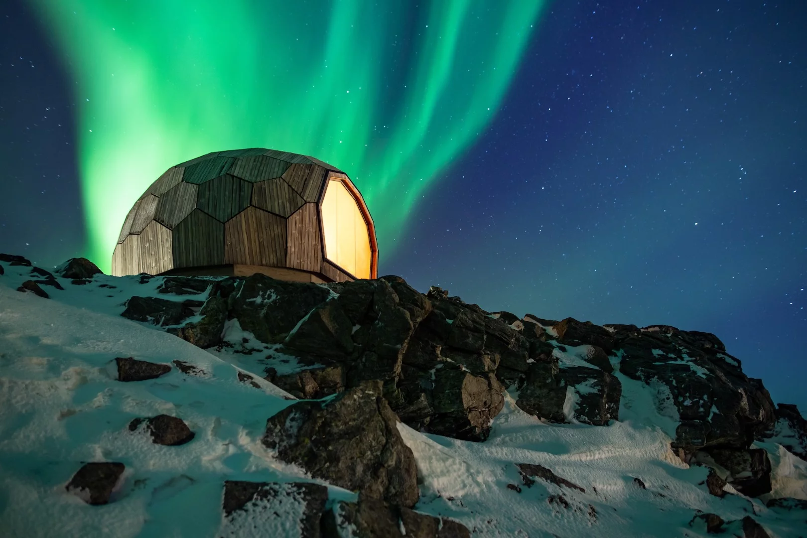 The Hammerfest Hiking Cabins project actually consists of two cabins, but the second is yet to be completed