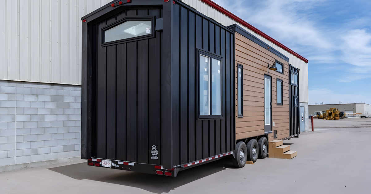 36-ft tiny house makes space for home office and downstairs bedroom