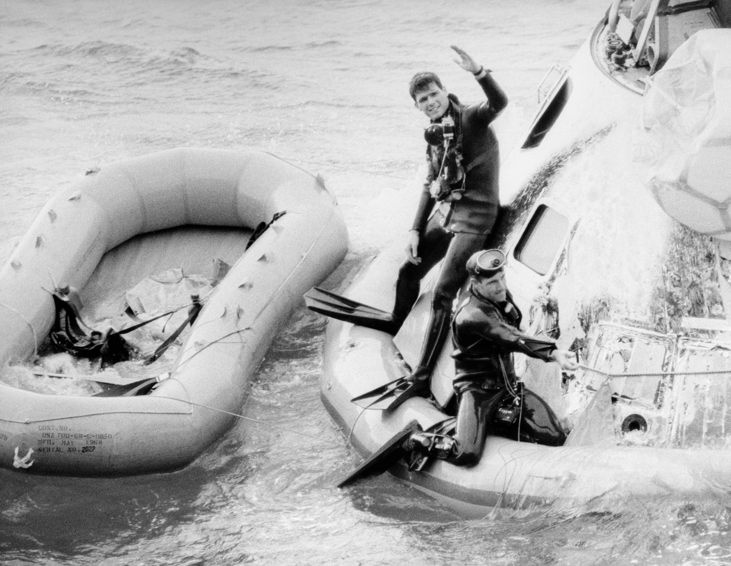 Recovery of Apollo 8 (Image: NASA)