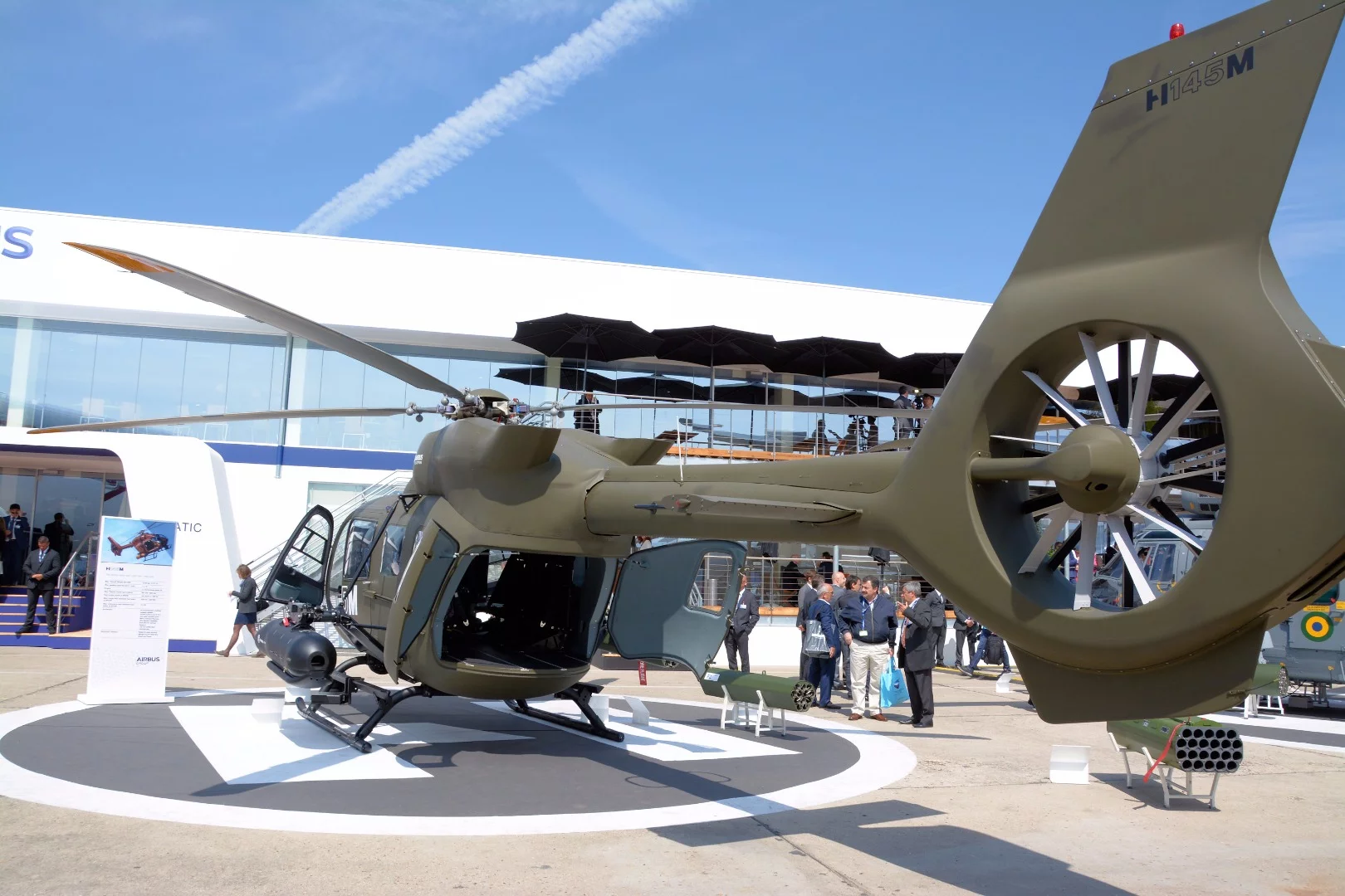 Two Turbomeca Arriel 2E engines power this Airbus H145M armed multi-role light twin helicopter