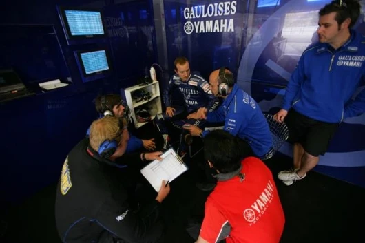 Colin Edwards and the Yamaha team - sensors on the machinery now measure dozens of parameters and the data analysis contributes significantly to machine development