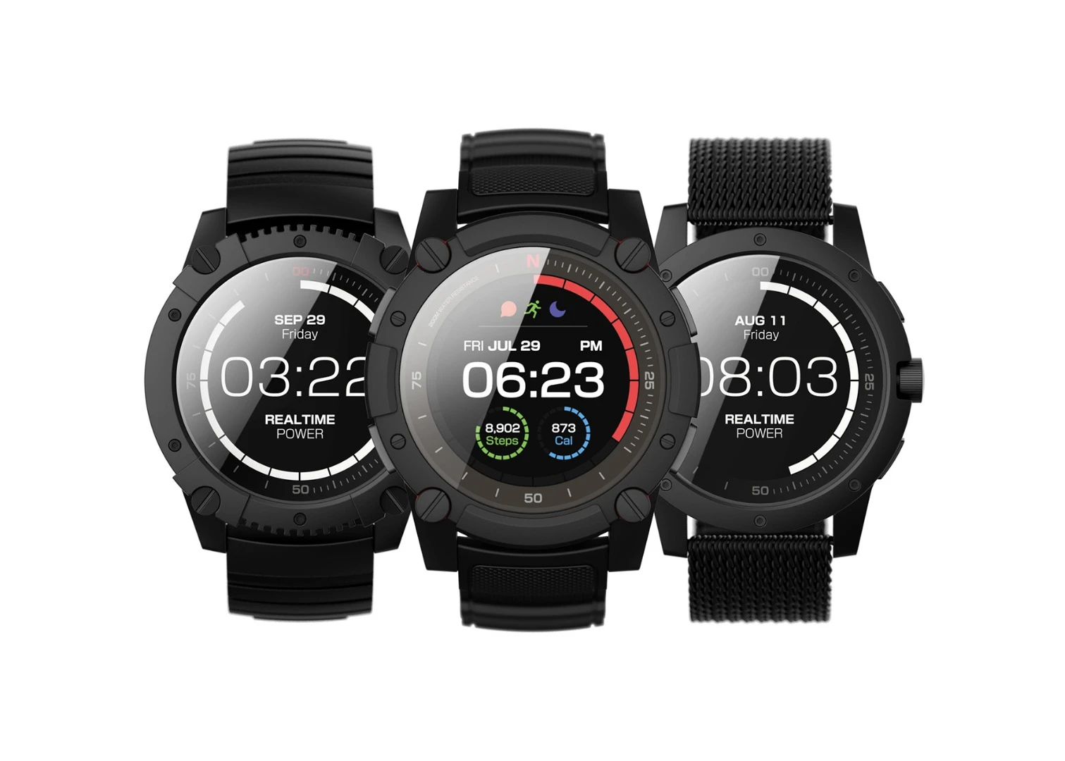 The PowerWatch 2 can save energy with a monochrome mode