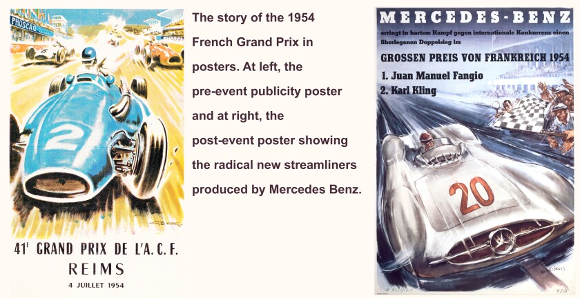 The story of the 1954 French GP in posters