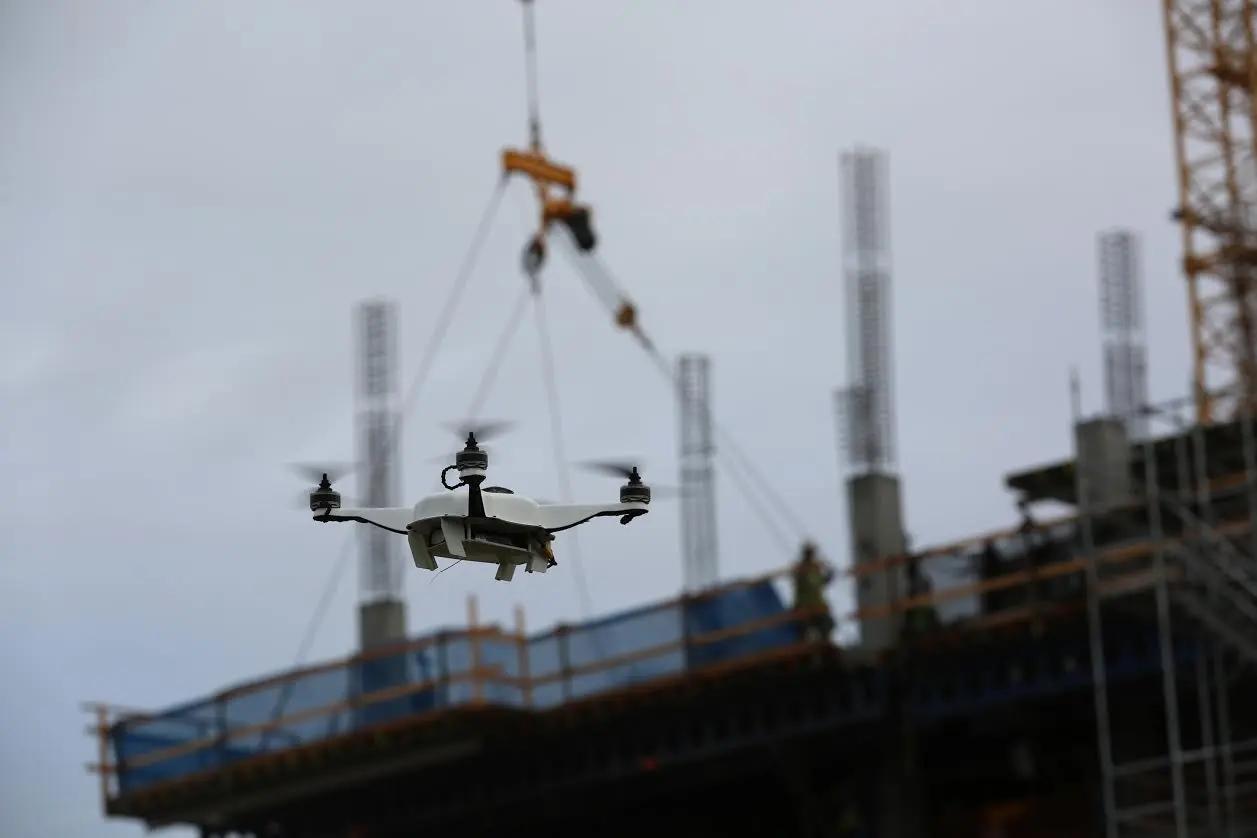 Japanese machinery maker Komatsu has turned to San Francisco-based drone service provider Skycatch to put UAVs to use in its Smart Construction venture (Photo: Skycatch)