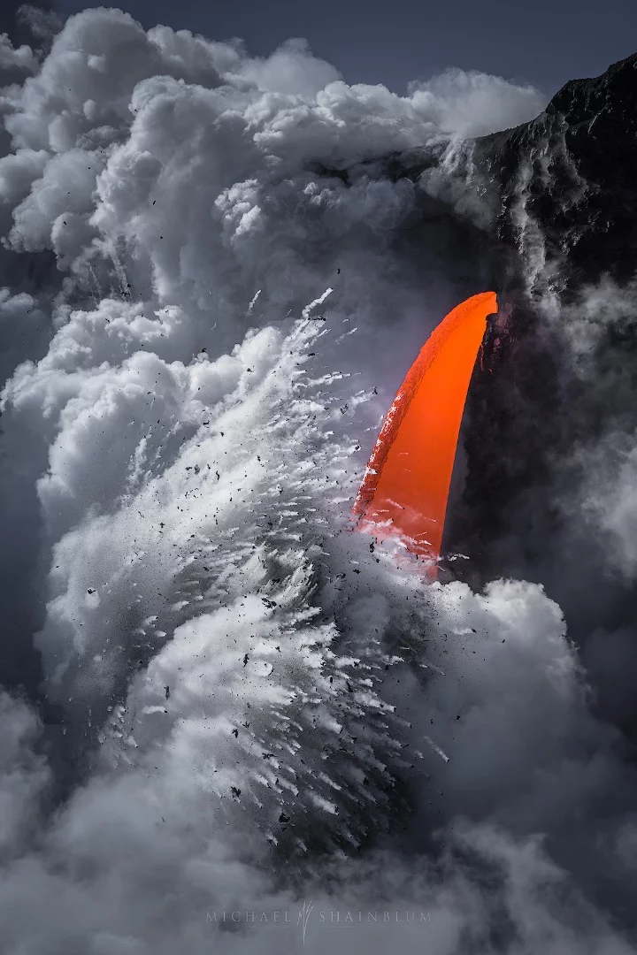 Michael Shainblum's absolutely incredible lava photos were taken in Hawaii. All the images are single exposures with Shainblum focusing on the magnificent power of the lava flows (Credit: Michael Shainblum Behance (CC BY-NC-ND 4.0))