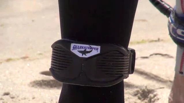 The SharkStopper PSR is worn on the ankle, and produces orca-like sounds