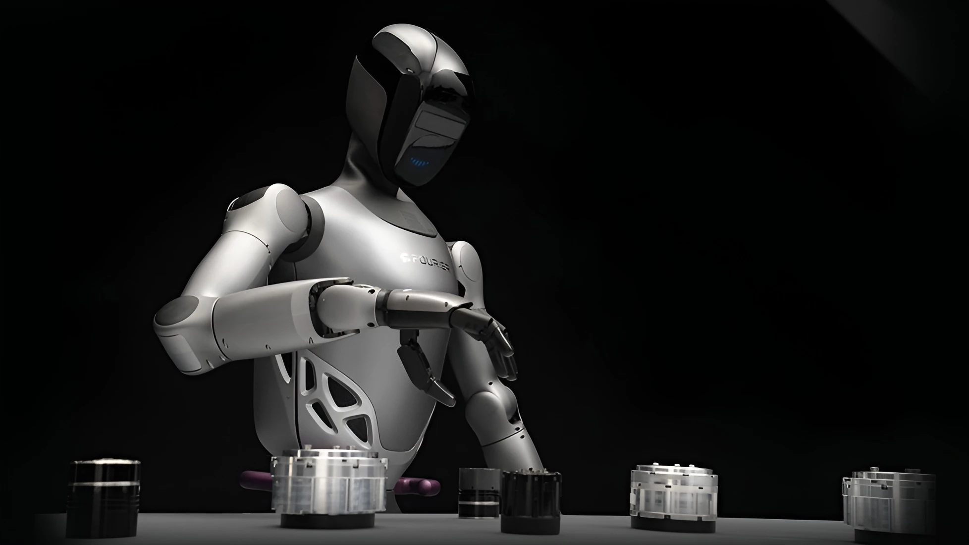 12 degrees of freedom in the hands, which also offer tactile sensing for grip adjustment on the fly