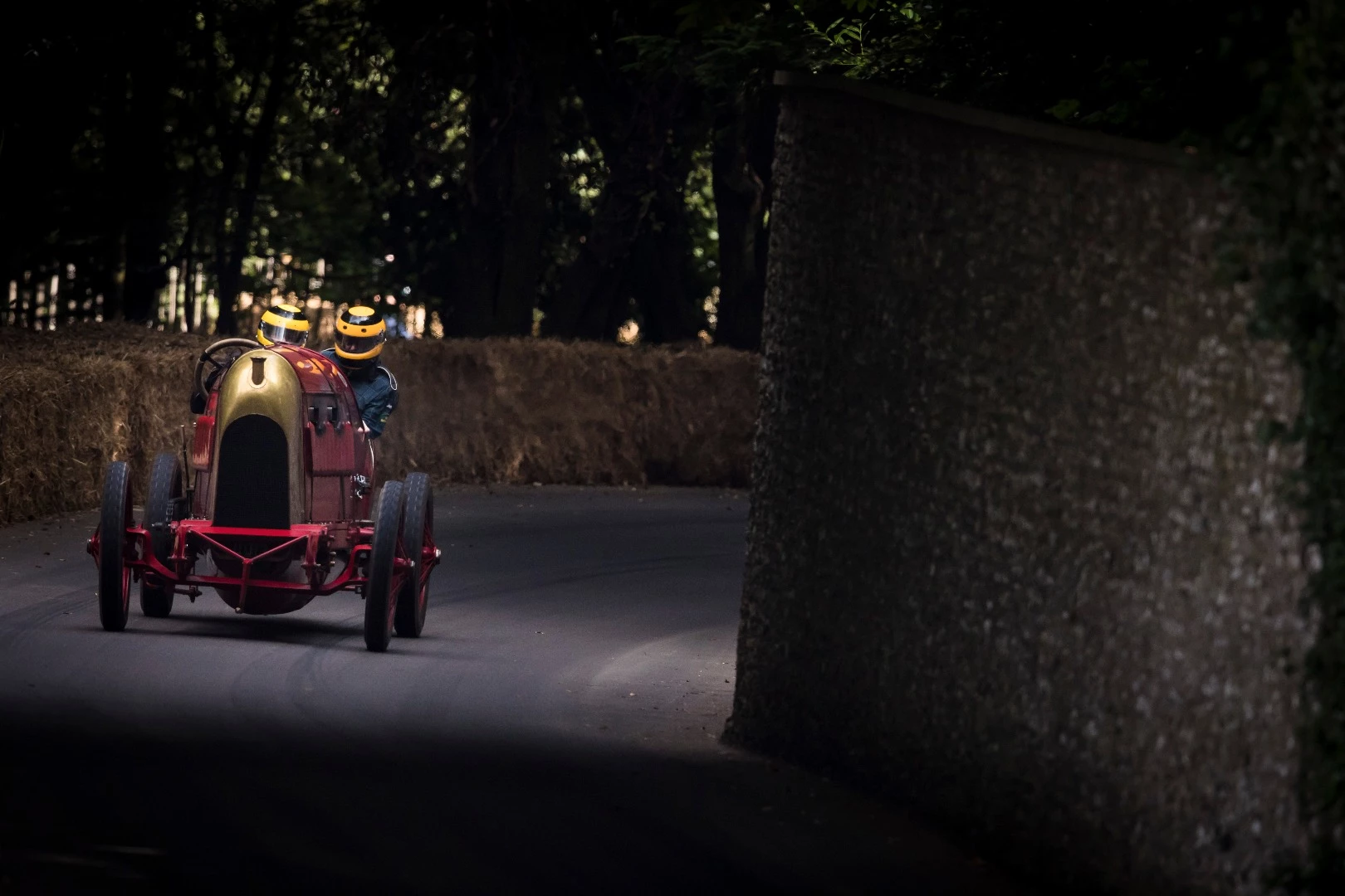 The tall, heavy Beast of Turin car still gets up some serious speed