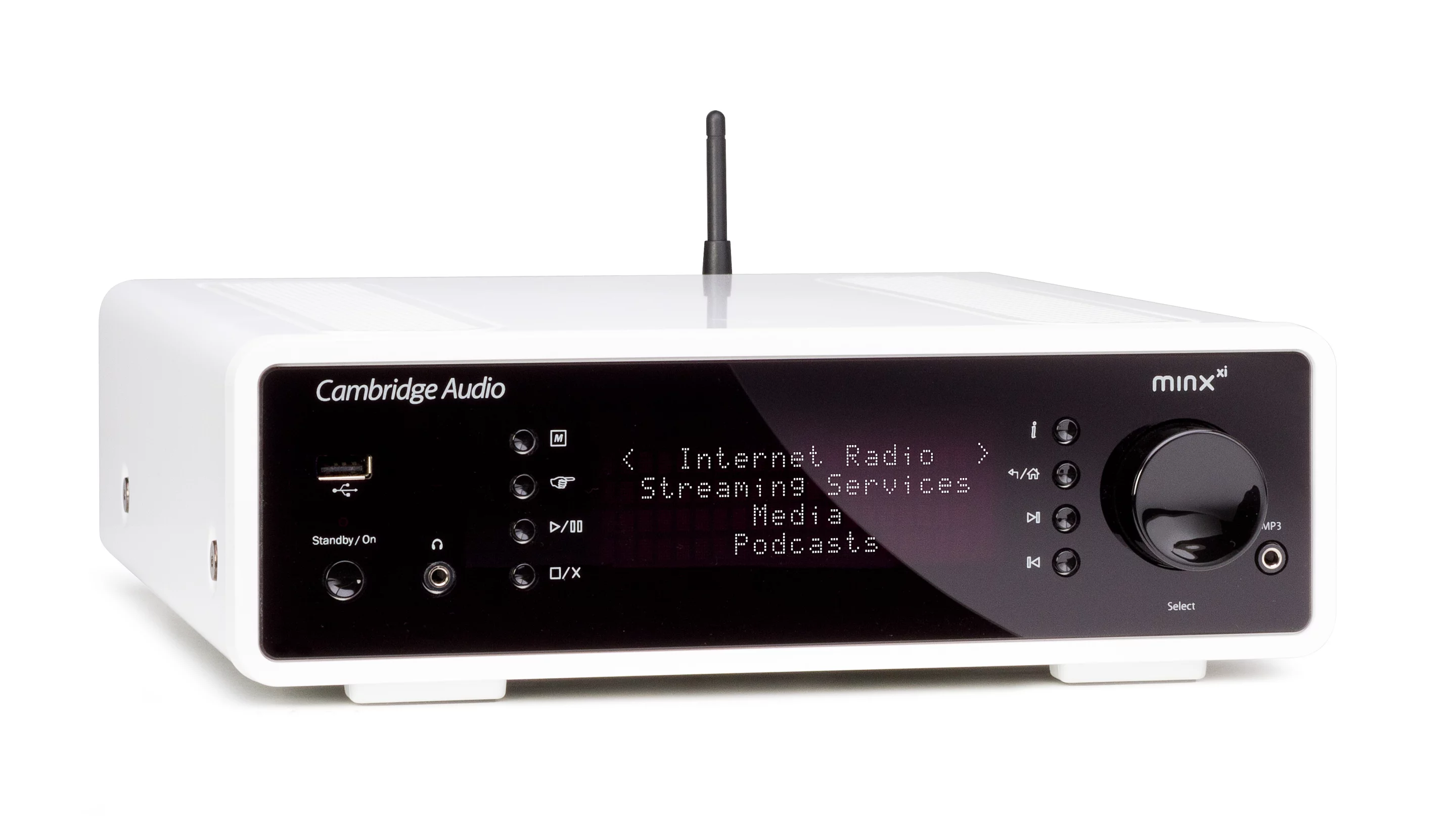 The Minx Xi features a low-distortion, power-efficient Class AB amplifier, a Wolfson DAC and a toroidal power supply