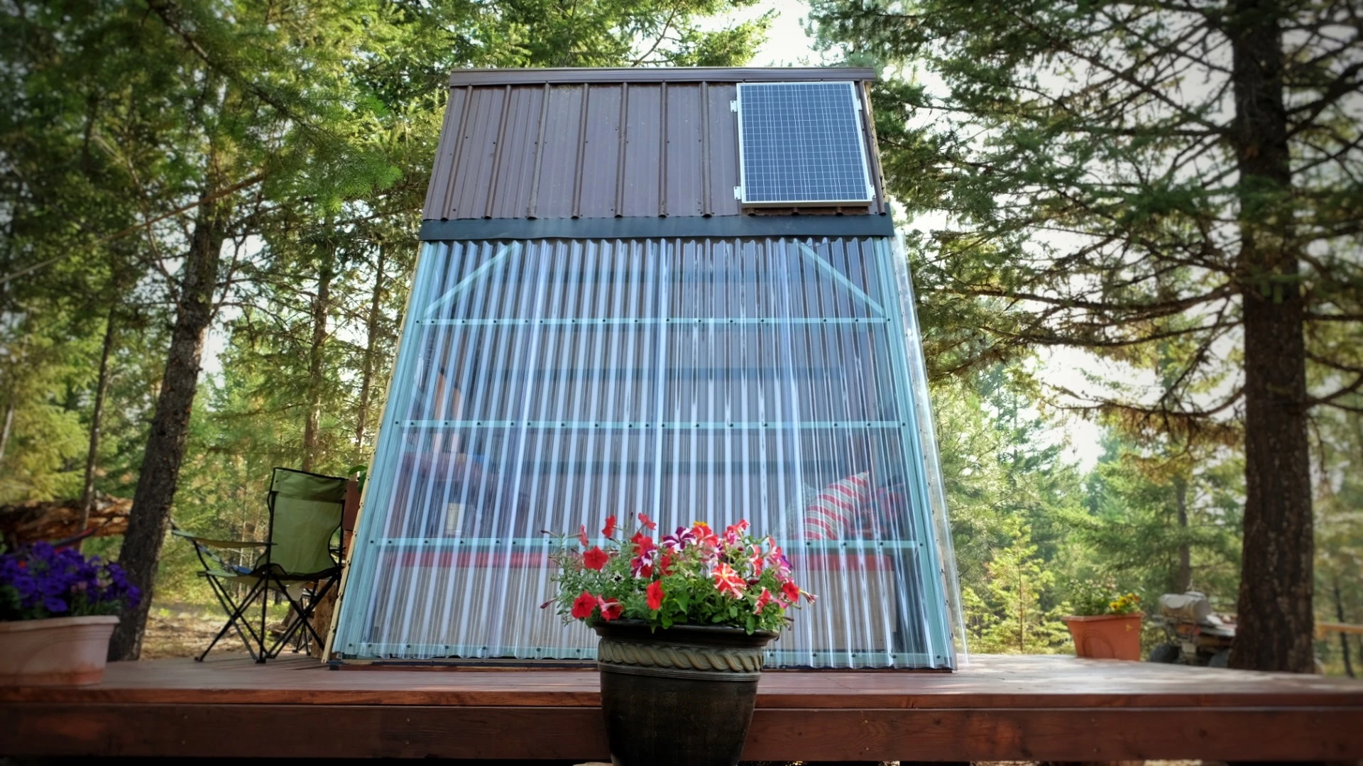 A solar panel should provide enough juice for recharging a smartphone or similar device