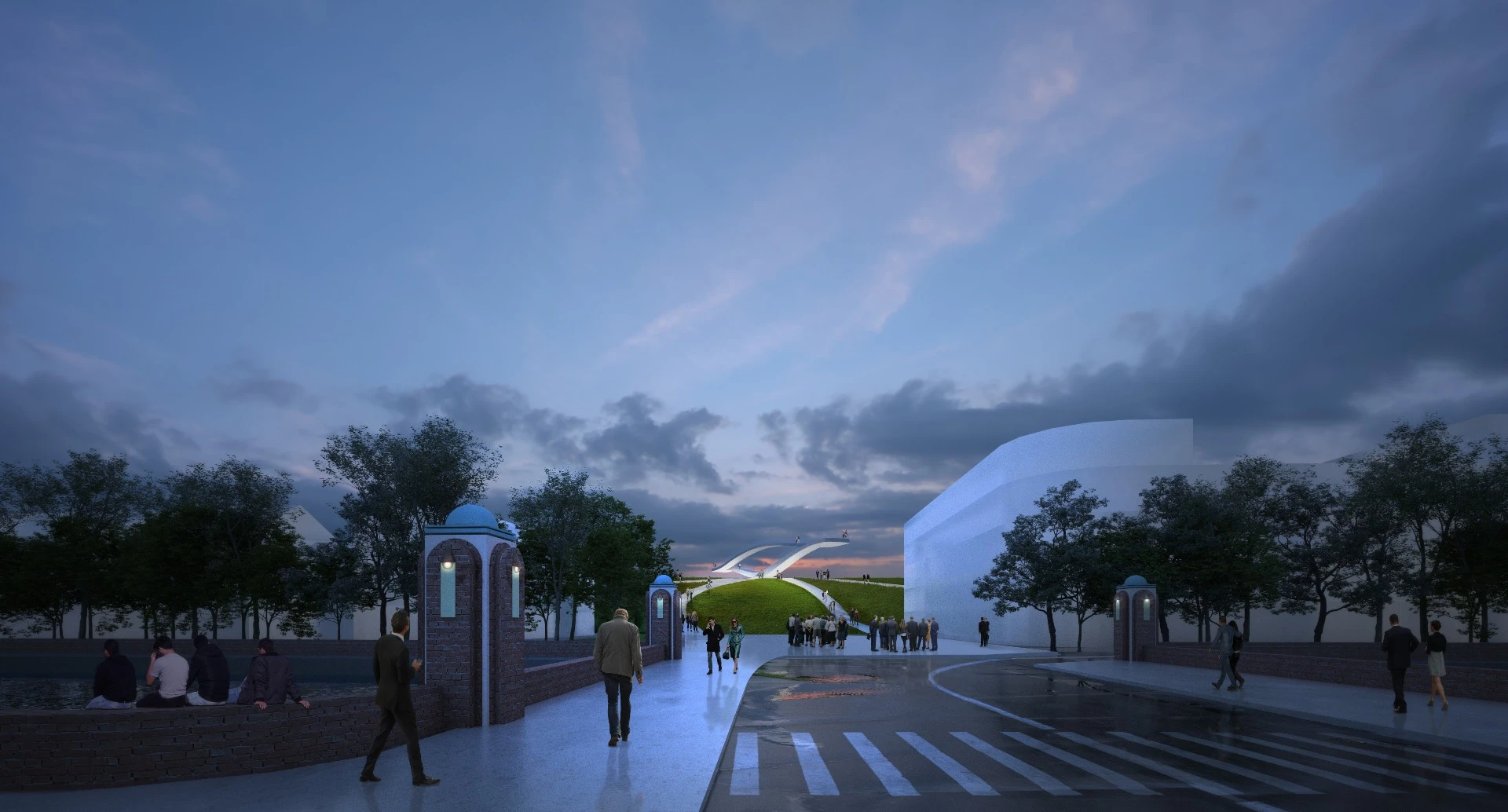 "The SeaSaw for Den Helder is a memorable, undulating public art installation which responds to its context and history, whilst literally representing the dynamics of the sea in its infinite movement," says MVRDV co-founder Jacob van Rijs