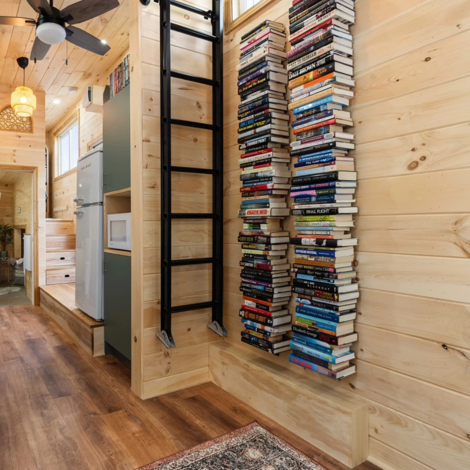 As its name suggests, the Library features lots of books all over the house