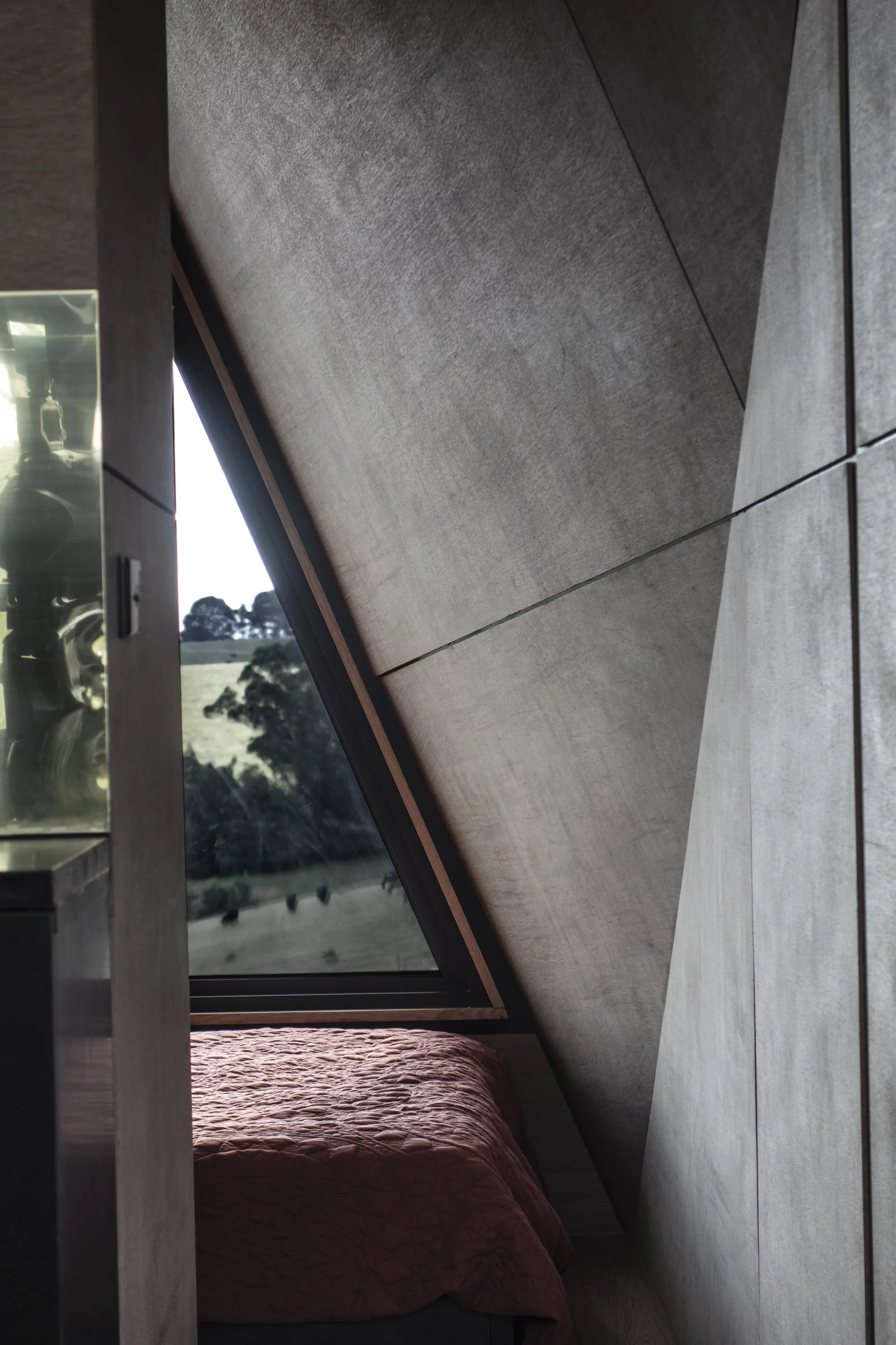 The Base Cabin's interior is finished in wood