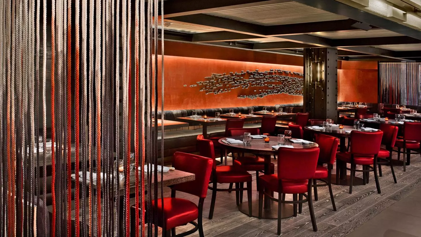 Nobu Downtown in New York earned a Special prize for an Interior Restaurants at the 2018 Prix Versailles World Architecture Awards