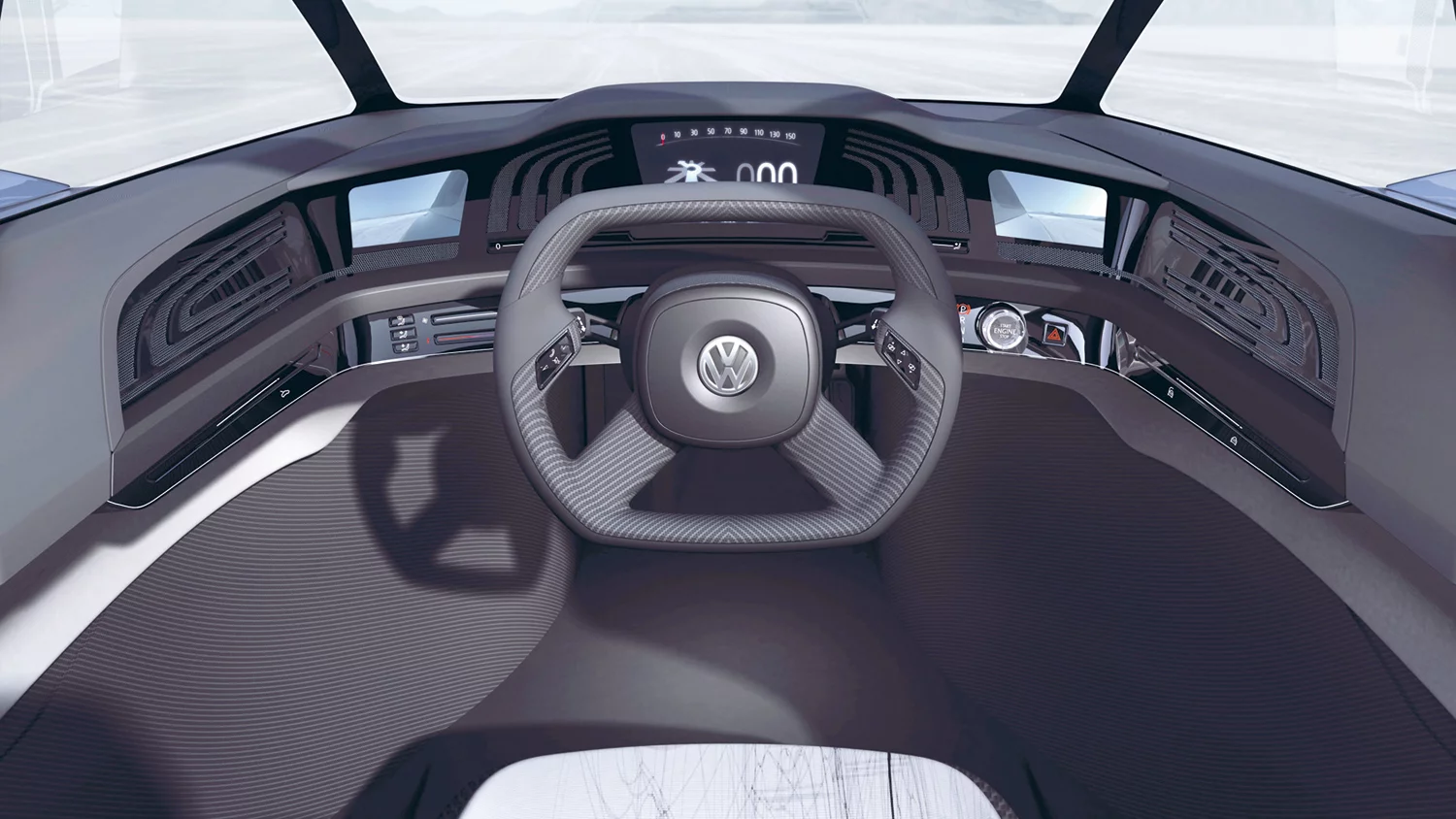 The Volkswagen L1's inteior