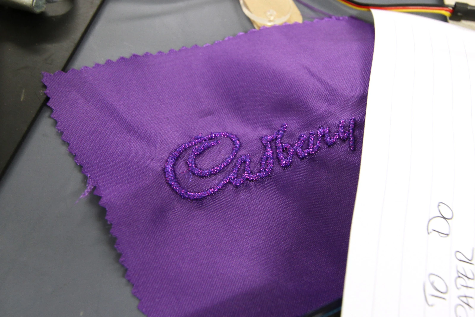 Cadbury's signature purple features throughout the jacket (Photo: Hirsch & Mann)