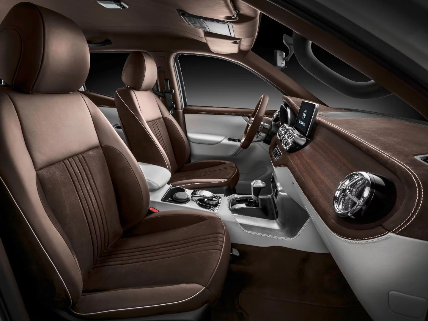 The interior of the X-Class hides its Nissan and Renault origins
