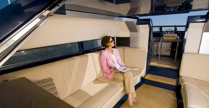 Guest aboard 2012 Motor Yacht of the Year, Tango