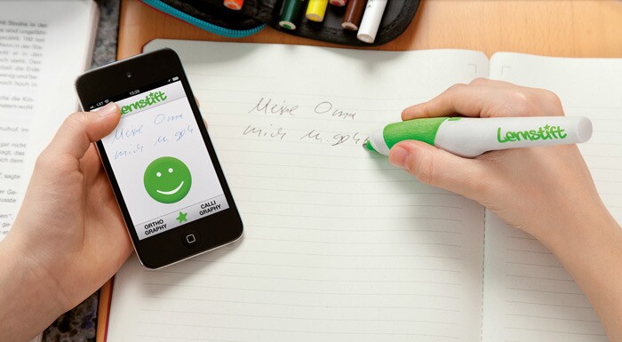 Apps will be developed to aid people learning to write using Lernstift