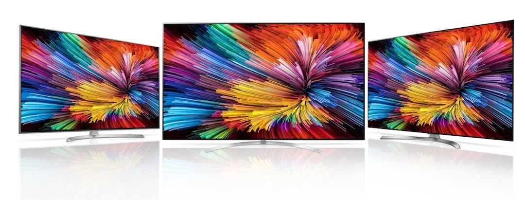 LG's new Super UHD TV lineup includes three models, with the flagship SJ9500 measuring 55 inches