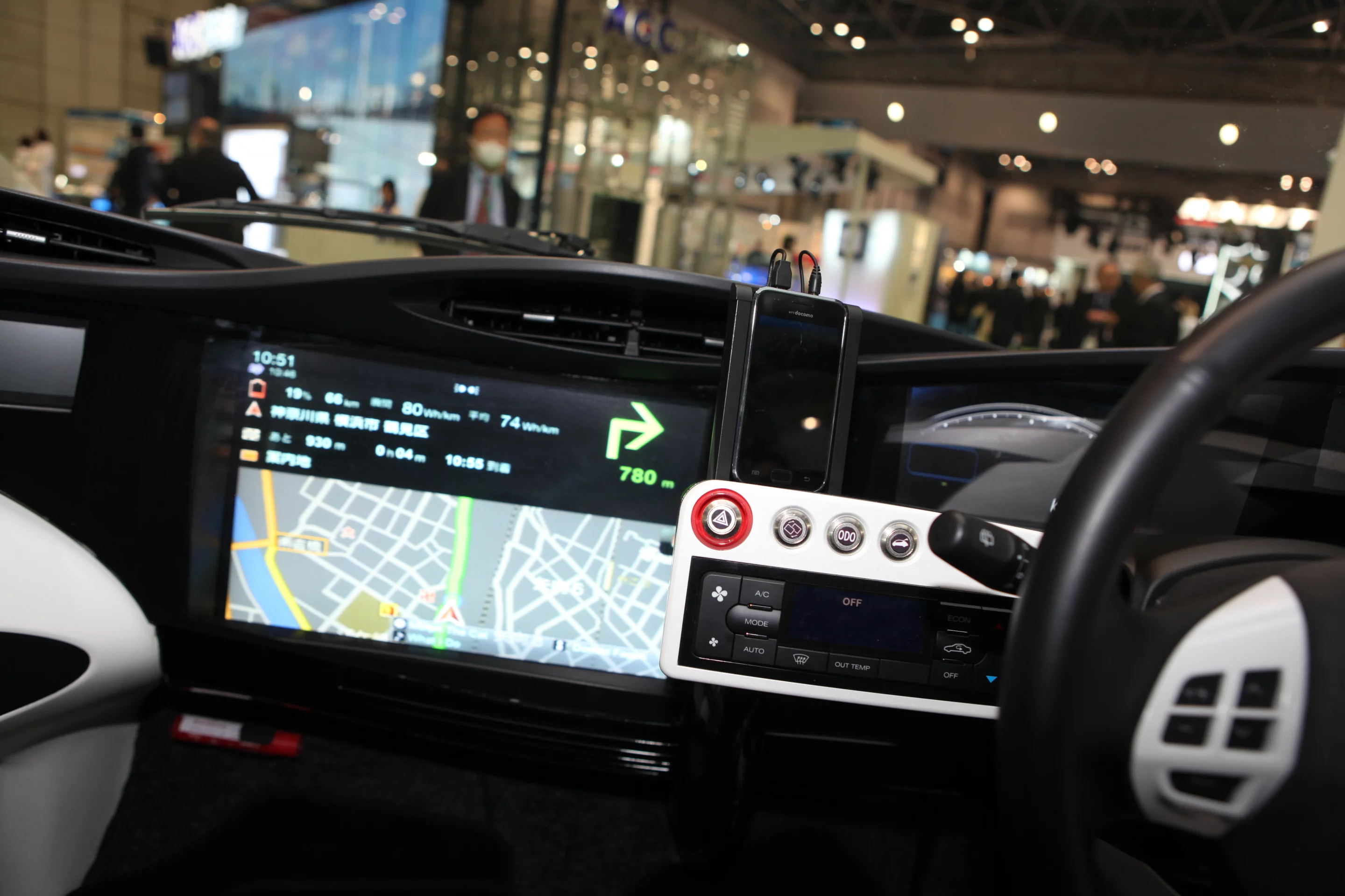 The prototype SIM-LEI electric car