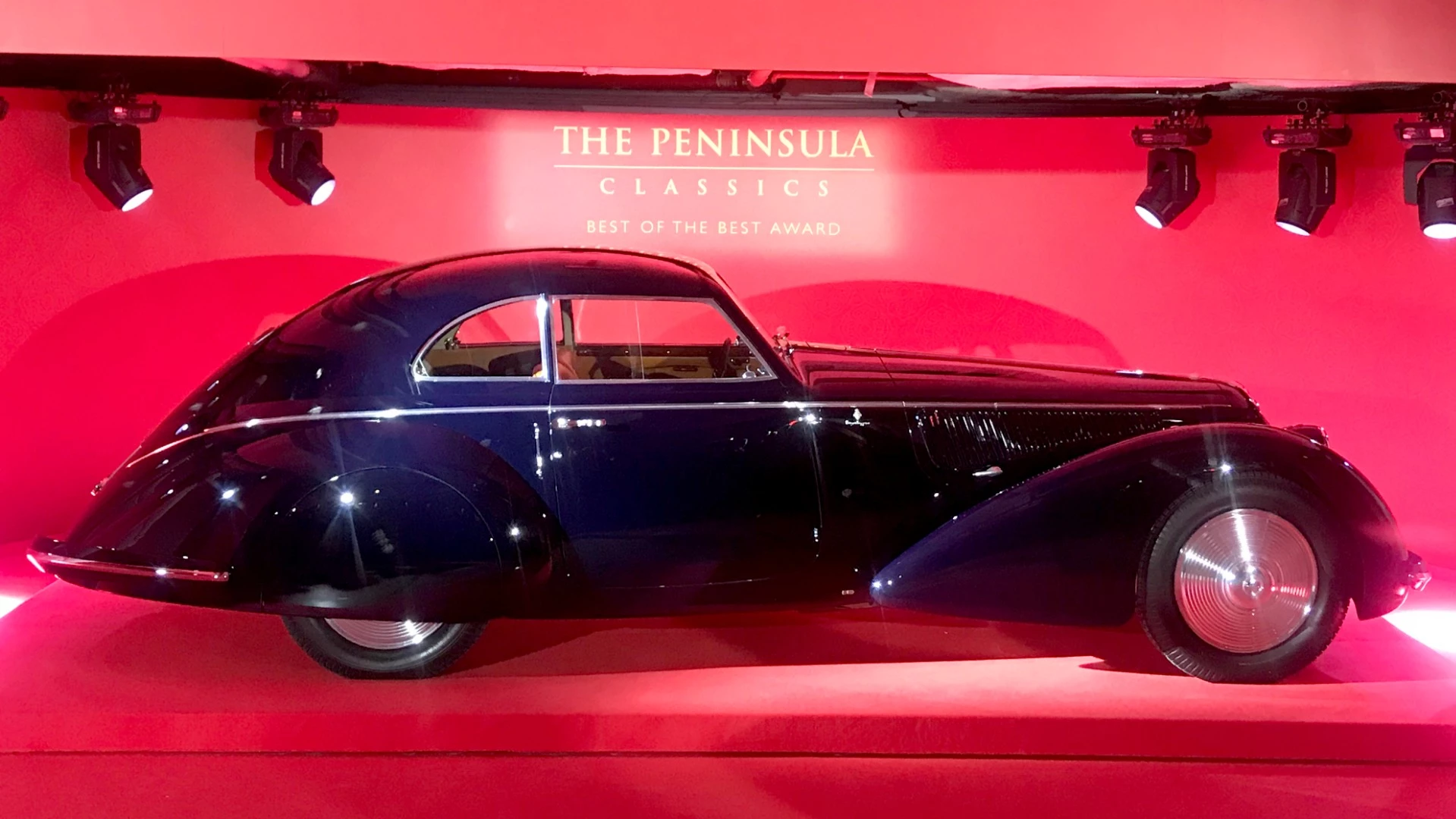The highly decorated 1937 Alfa Romeo 8C 2900B Berlinetta which won the 2018 Peninsula Classics Best of the Best Award in Paris on February 7, 2019