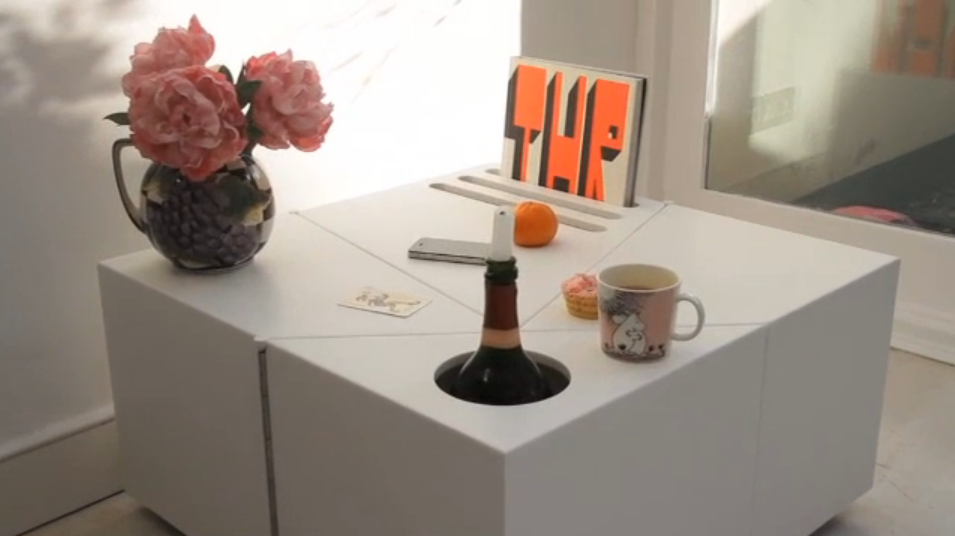 The D-Table's surface compartments