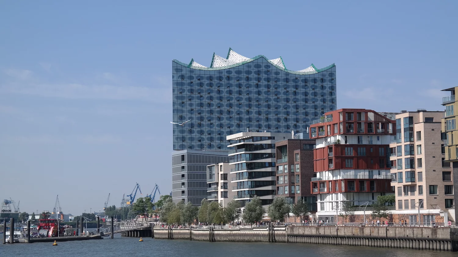 The Elbphilharmonie, by Herzog & de Meuron, is an amazing music venue