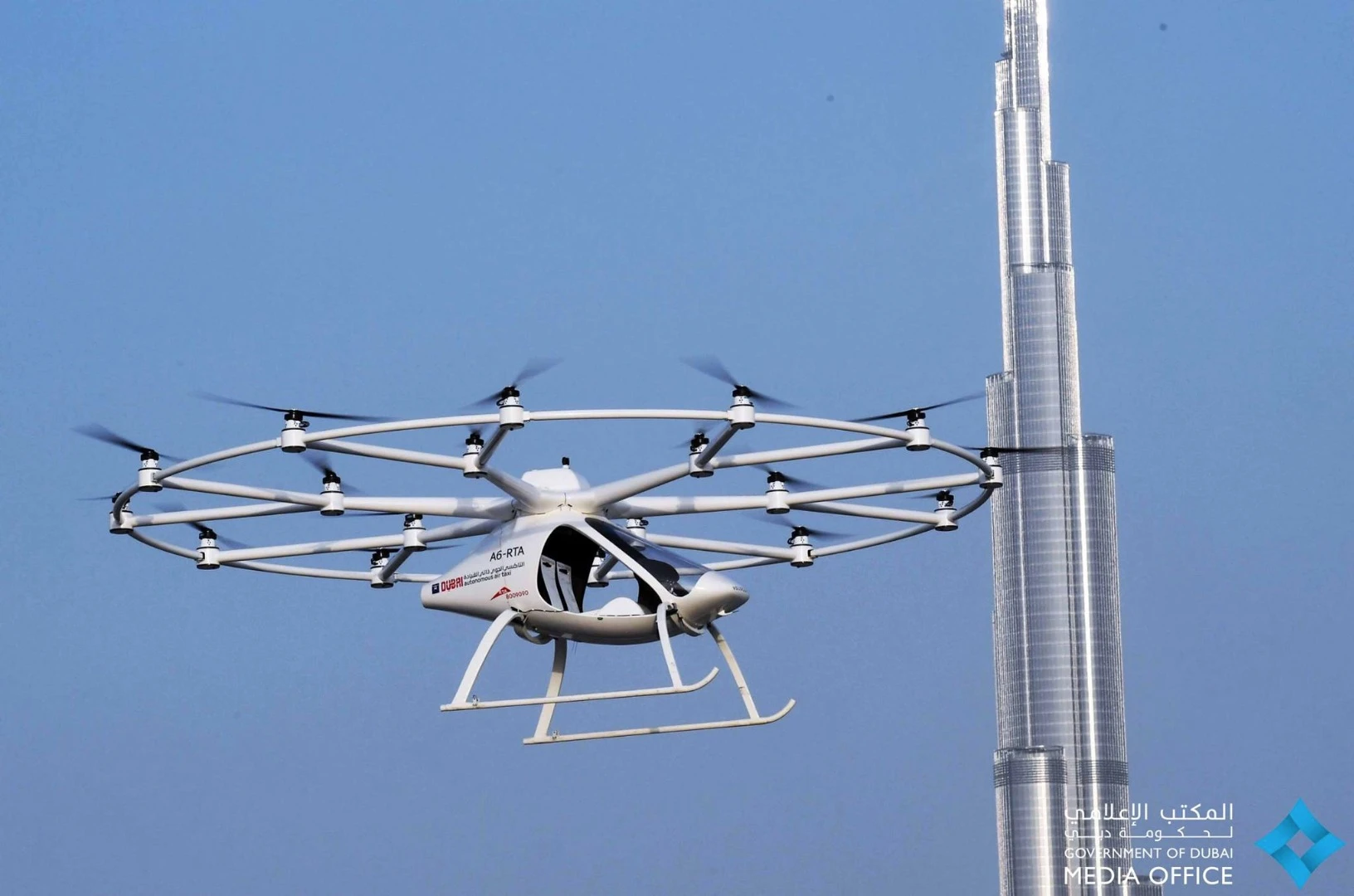 Dubai announced its plans to trial the Volocopter back in June