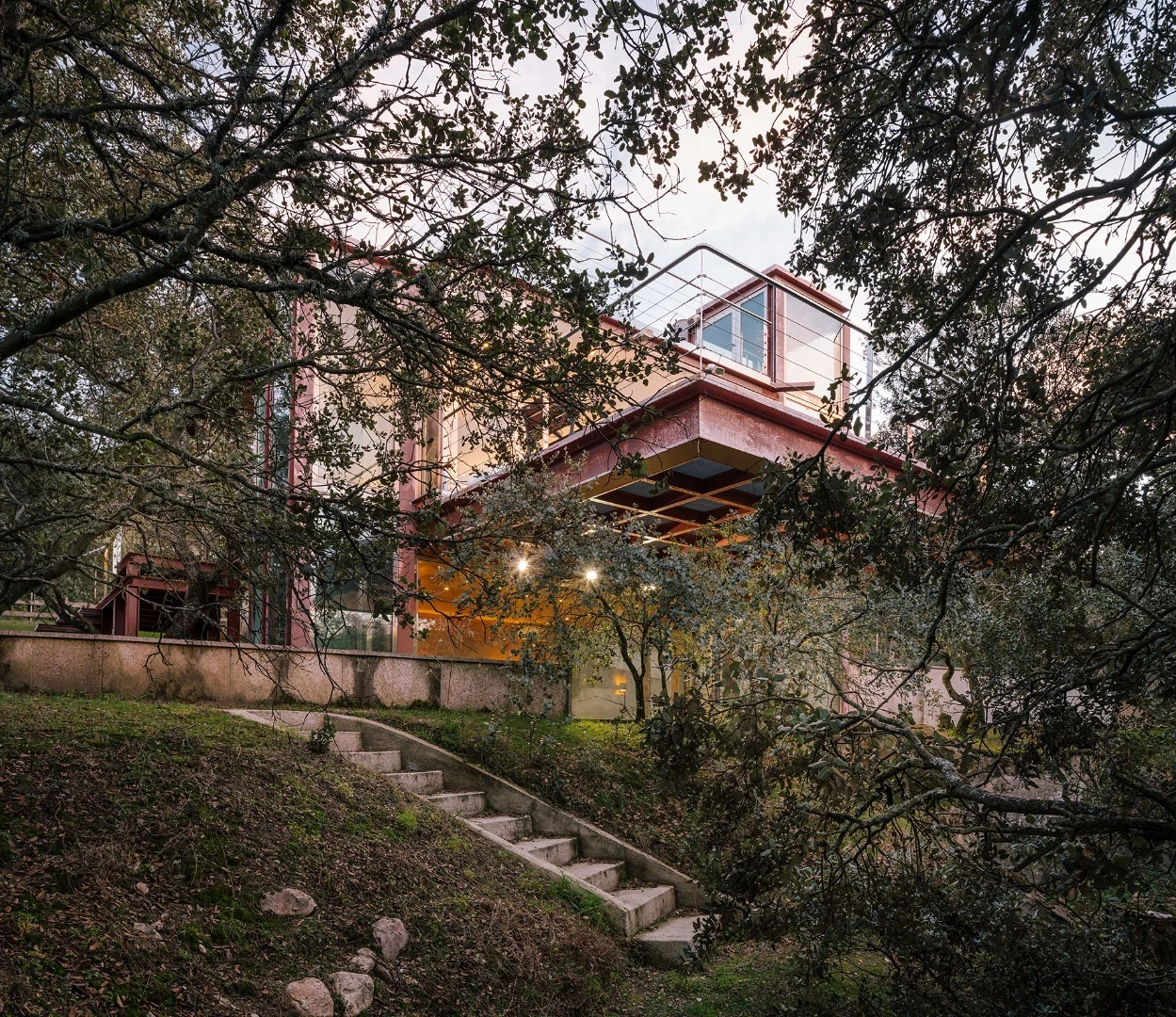 The Hidden Pavilion is glazed but privacy shouldn't be an issue as it's surrounded by forest