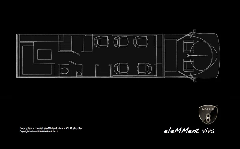 eleMMent VIVA - VIP SHUTTLE by Marchi Mobile - floor plan