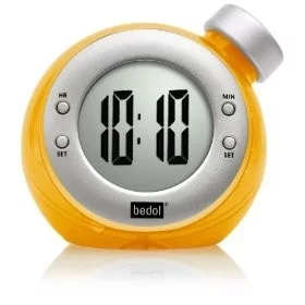 The Bedol Eco - Friendly Clock in yellow