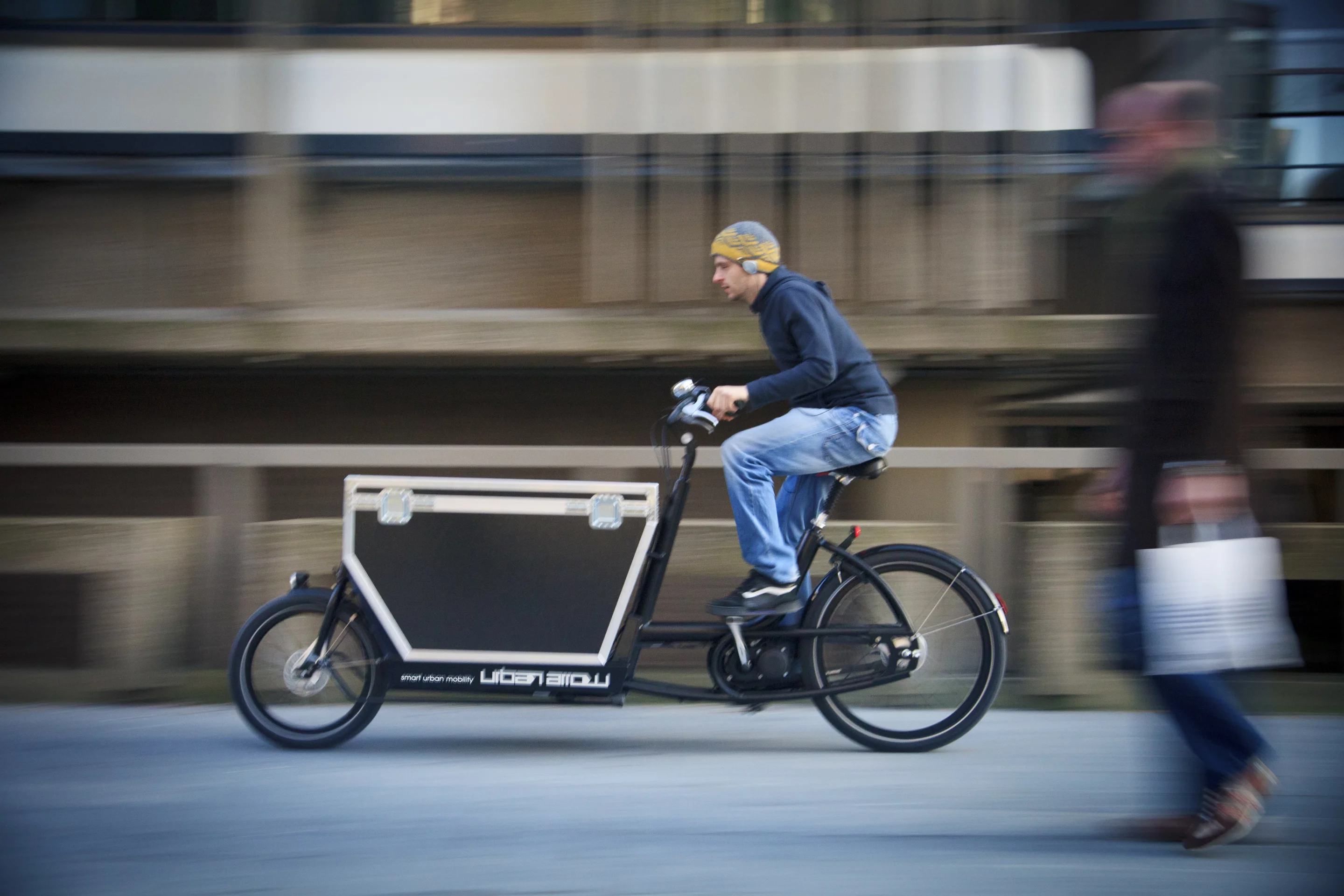 The Urban Arrow, with its optional hard-sided locking cargo box