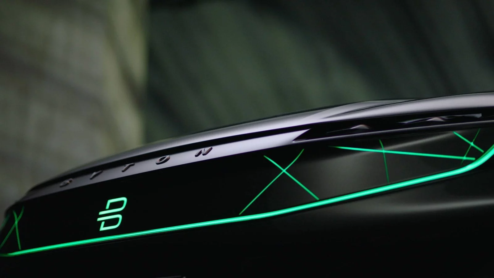 Byton says the LED lights will change appearance based on driving situation, presumably to indicate when the car is in manual or autonomous mode