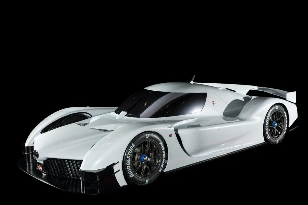The Toyota GR Super Sport Concept features a 986-hp hybrid powertrain derived from racing