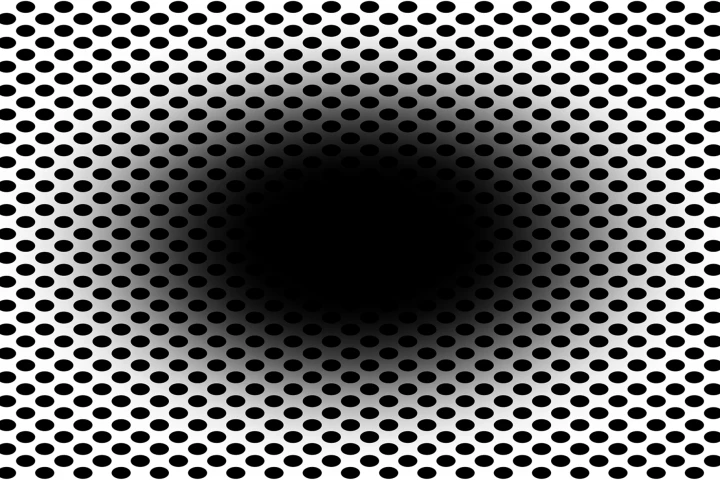 The illusion "works" on approximately 86 percent of people who view it