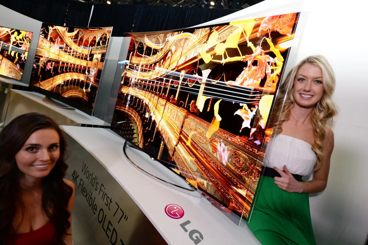 LG's Flexible OLED TV allows users to alter the curvature of the display to suit their preferences