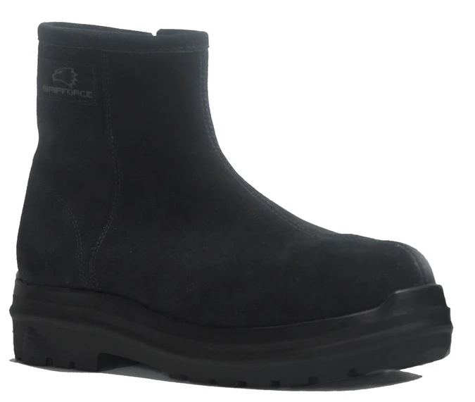 The Gripforce line, like the zip-up Reykjavik, will be available in either black or dark brown