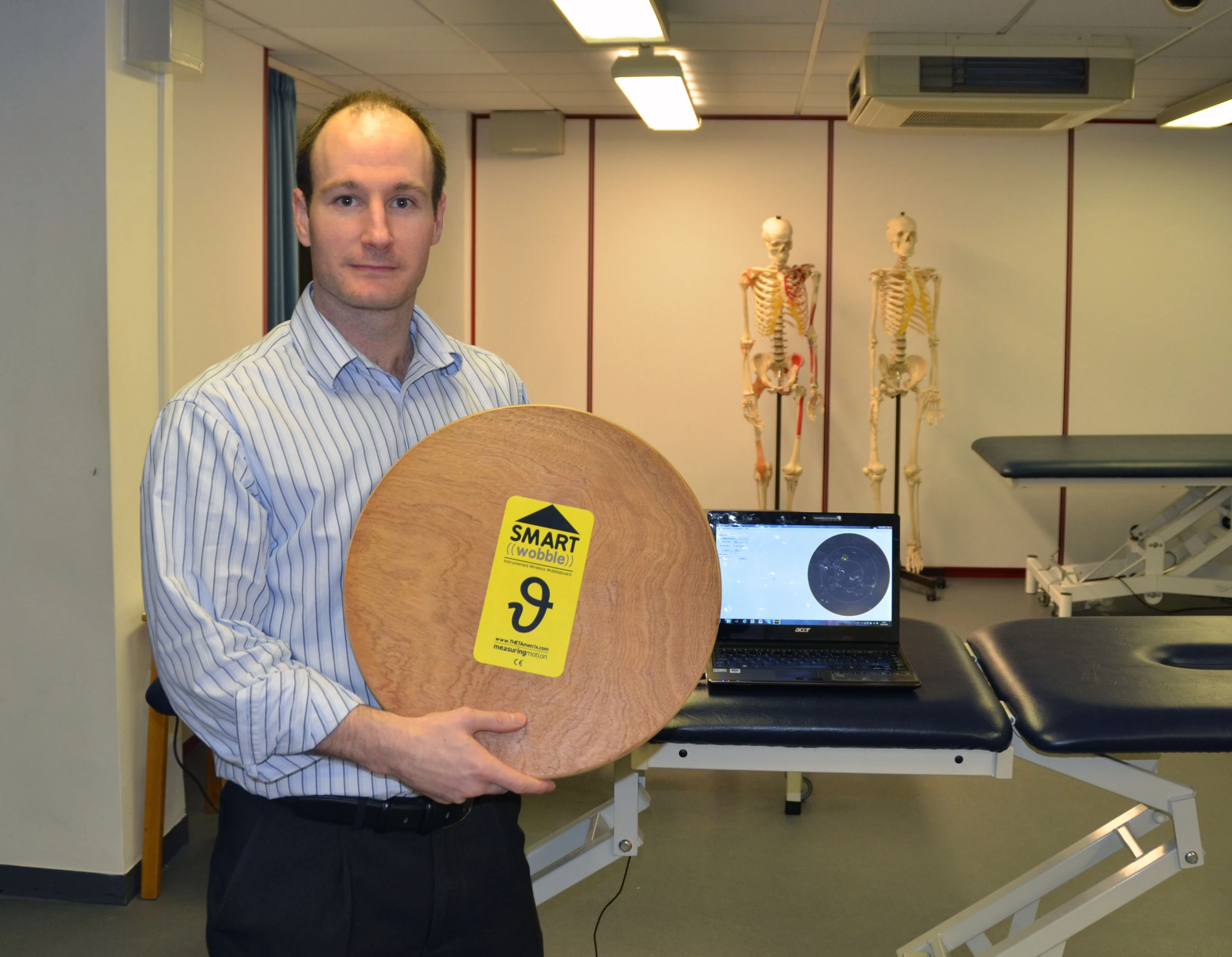 Dr Jonathan Williams and the SMARTwobble that objectively measures improvements in a patient's balance