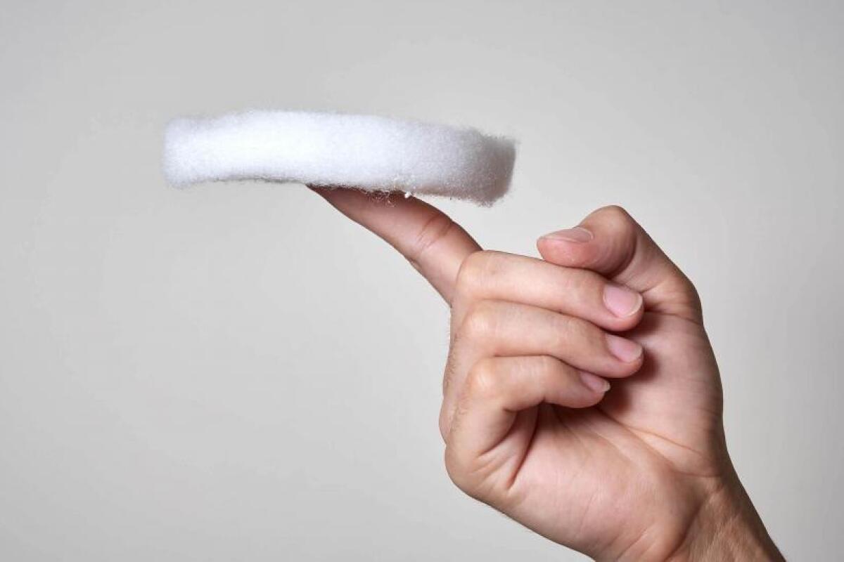Worldfirst aerogel is made from plastic bottles, and has many