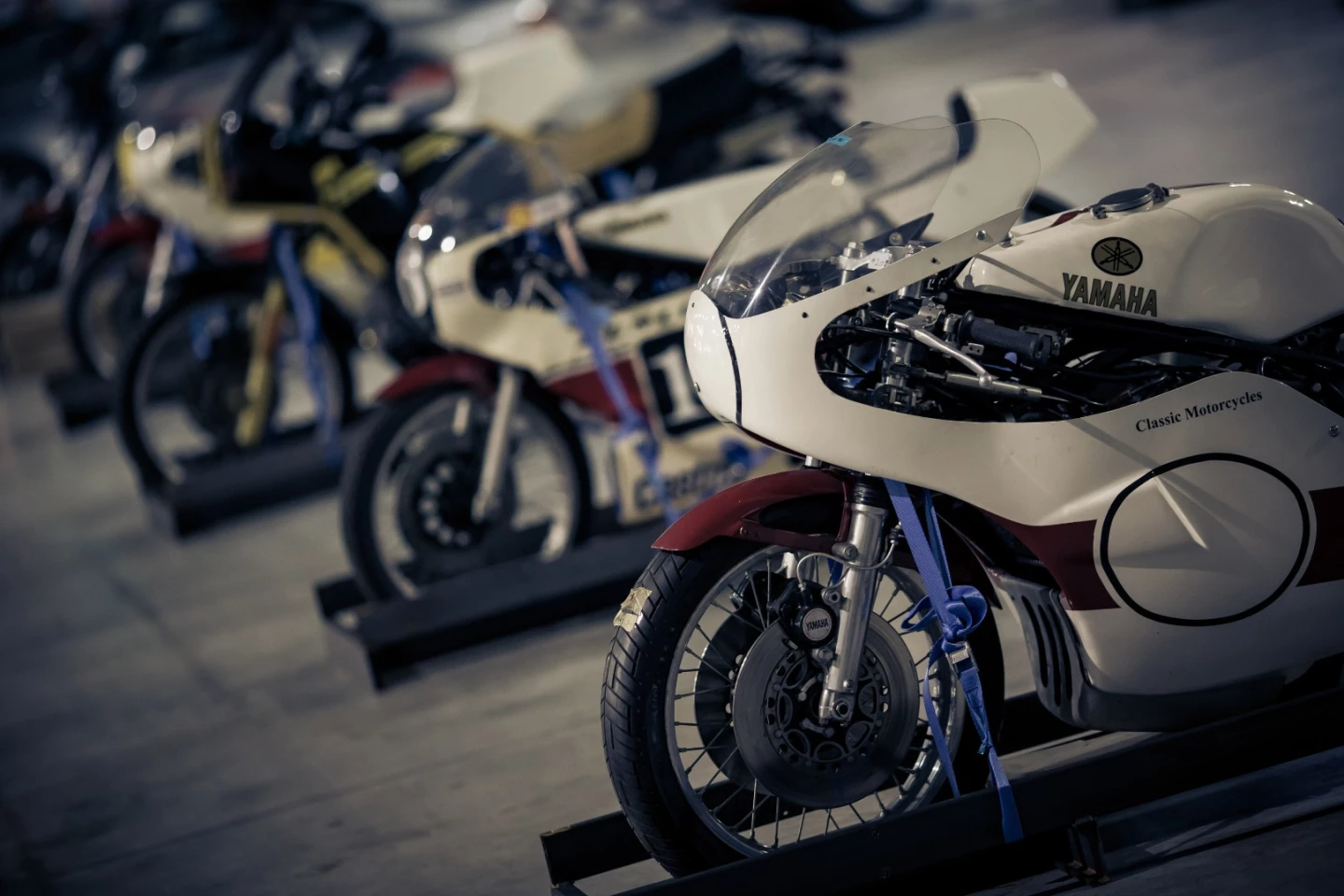 A museum-quality collection of Yamaha TZ racers from 125cc through 750cc was amongst the lots.