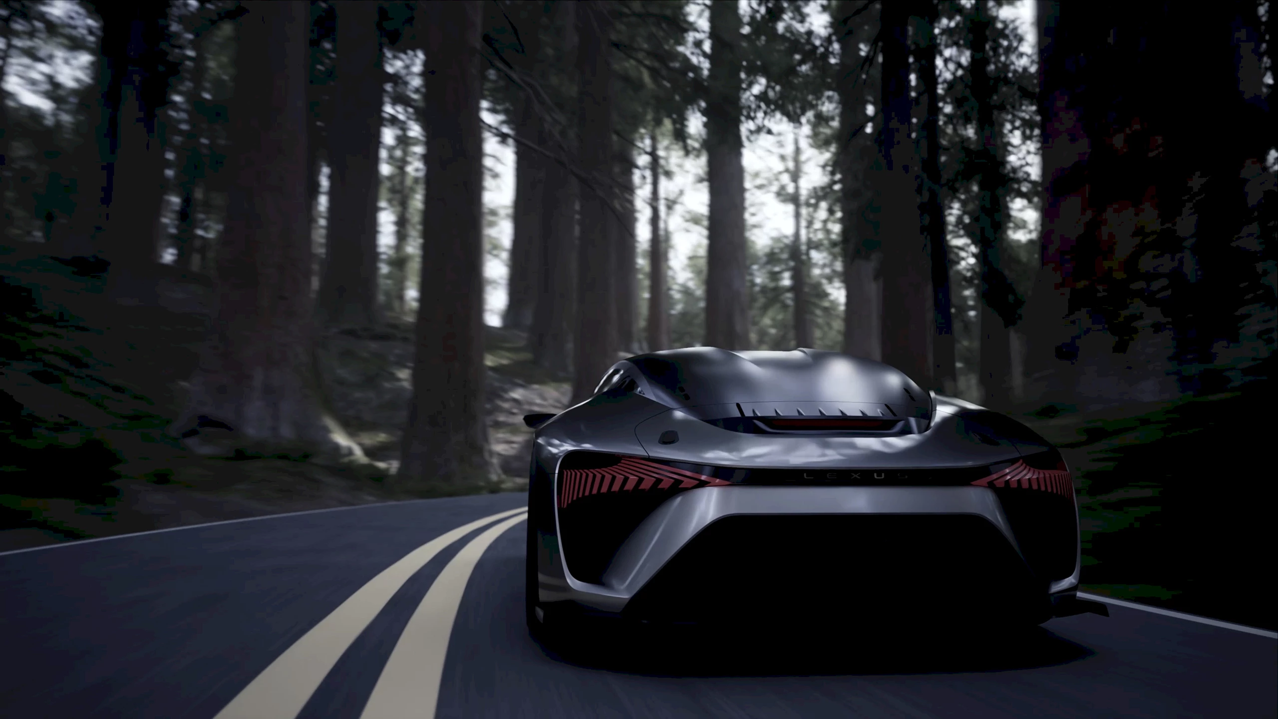 Lexus' BEV Sport concept shows a distinctive digital taillight design